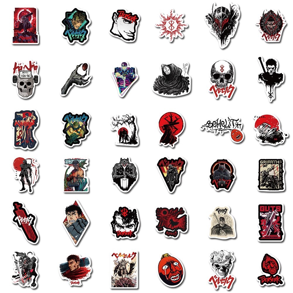 Anime Berserk Cartoon Sticker 50 pieces