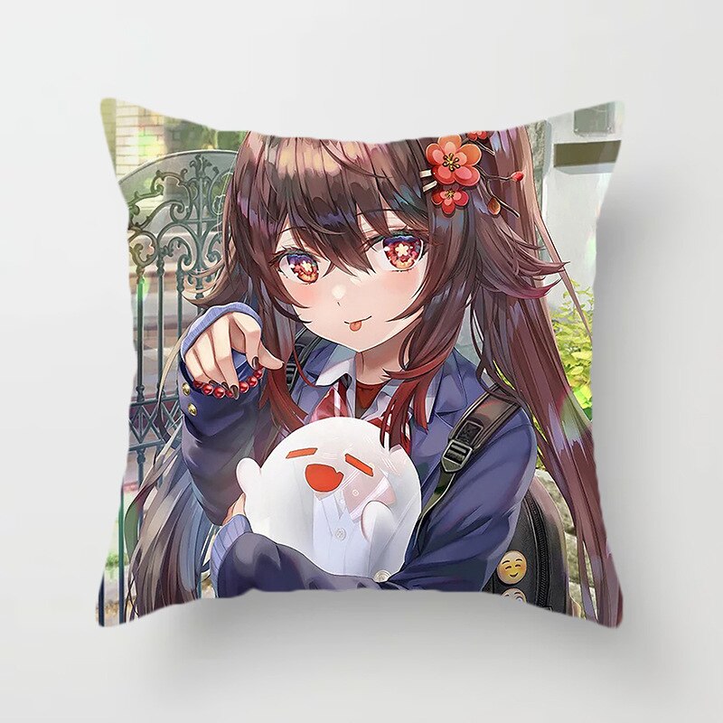 Genshin Impact Square Pillow Case  Cover