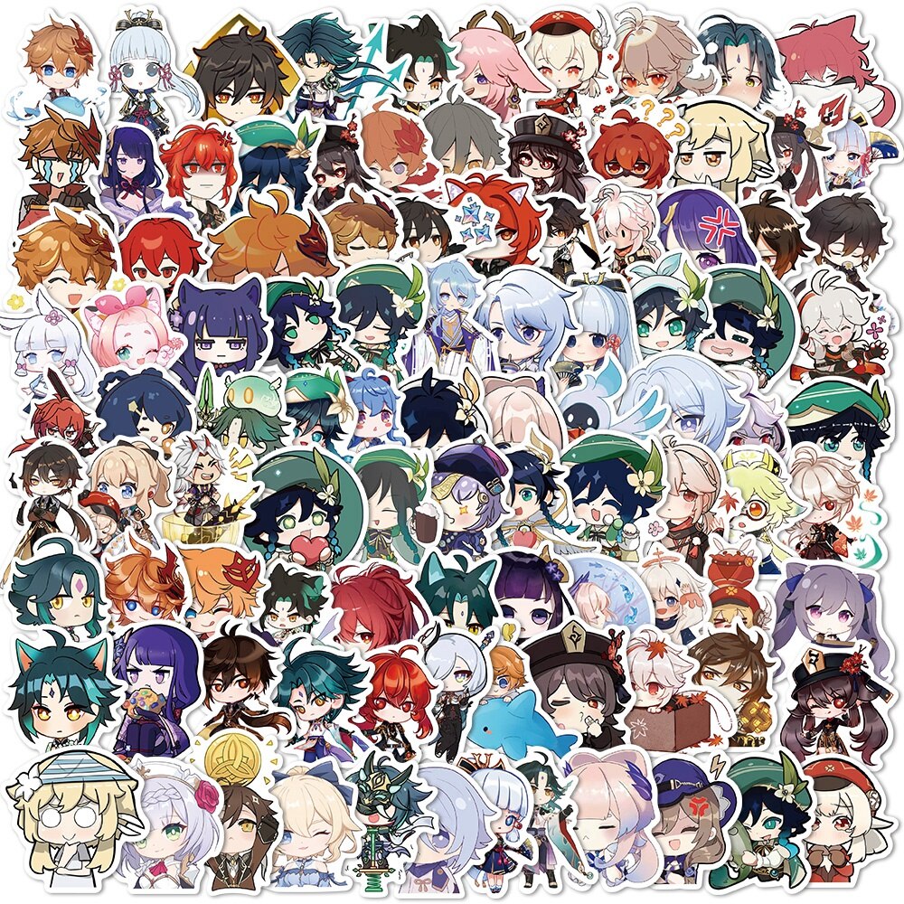 Genshin Impact Stickers 500 Sticker Roll