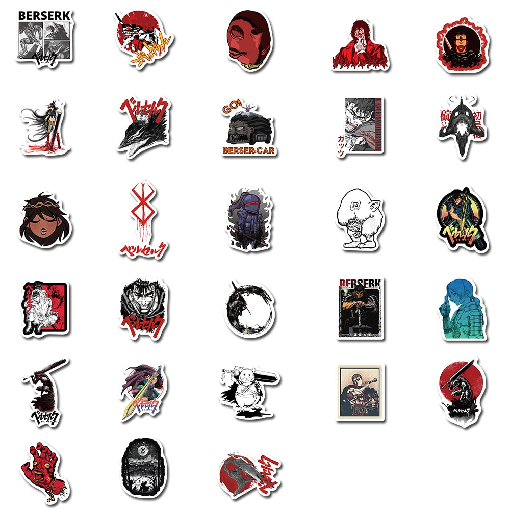 Anime Berserk Cartoon Sticker 50 pieces