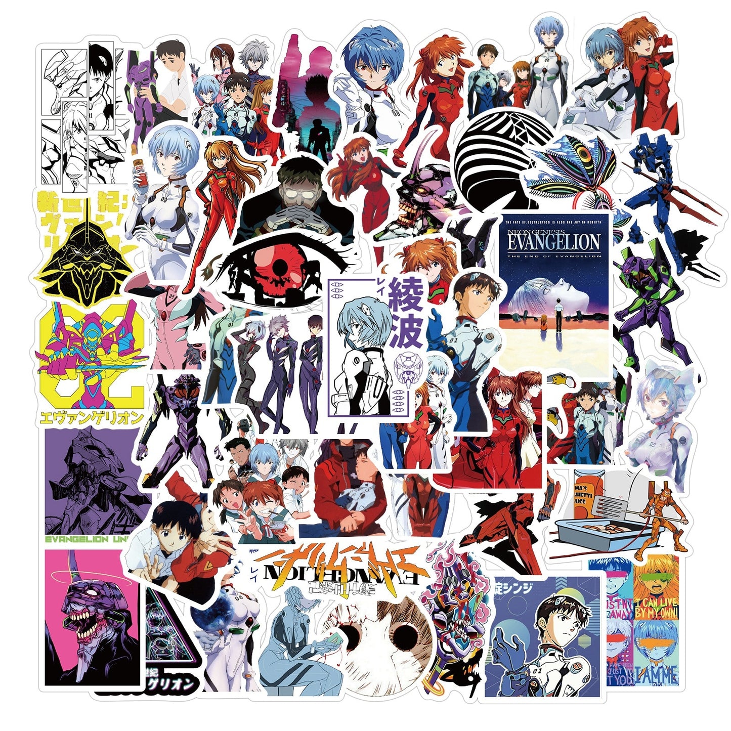 Anime Evangelion Decal Laptop Stickers