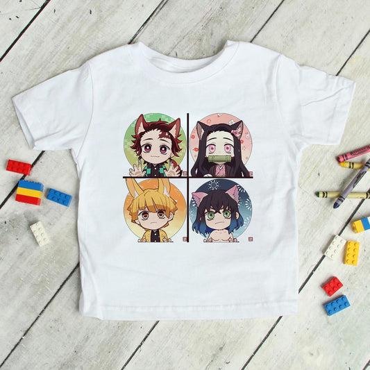 Kimetsu no Yaiba Shirt Kids Demon Slayer Anime T Shirt