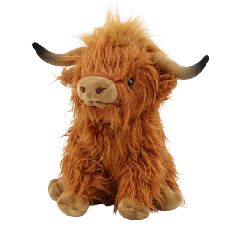 Simulation Highland Cow Plush Animal Stuffed