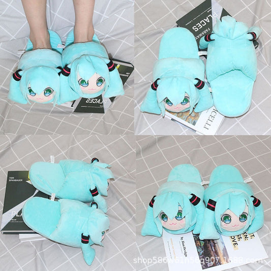 Anime Hatsune Miku Kawaii Cute Slippers