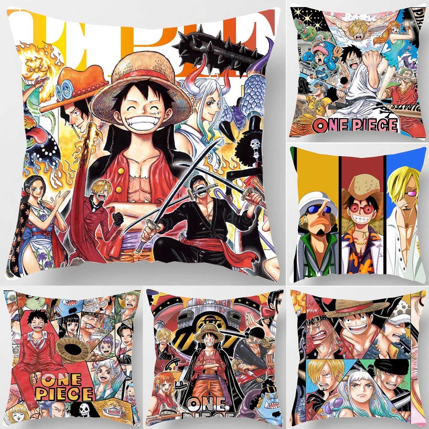 Anime One Piece Luffy  Pillowcase Cover